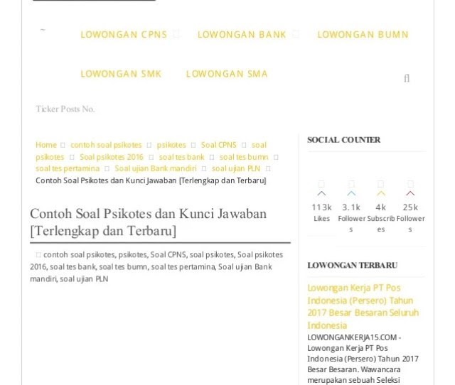 Contoh Soal Tes Alfamart Sekali