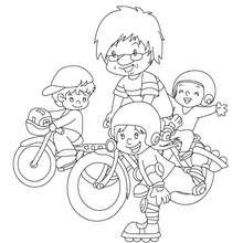 Or you could model her after a beloved cartoon character from the '80s or '90s, like strawberry shortcake. Daddy Teaching Kids To Ride A Bike Coloring Pages Hellokids Com