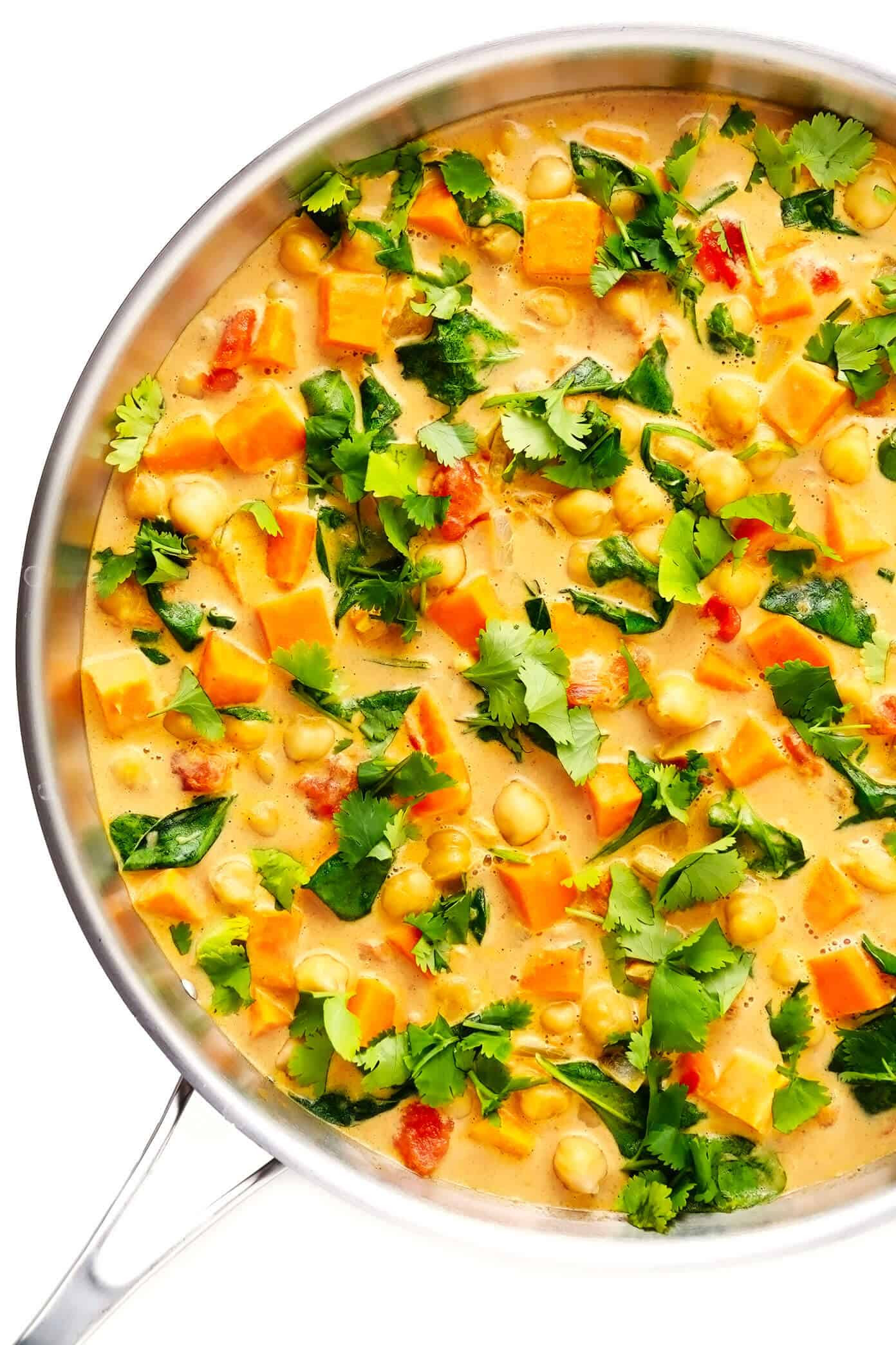 There have been rare instances when certain rice noodle brands may contain gluten. Sweet Potato Chickpea Coconut Curry Gimme Some Oven