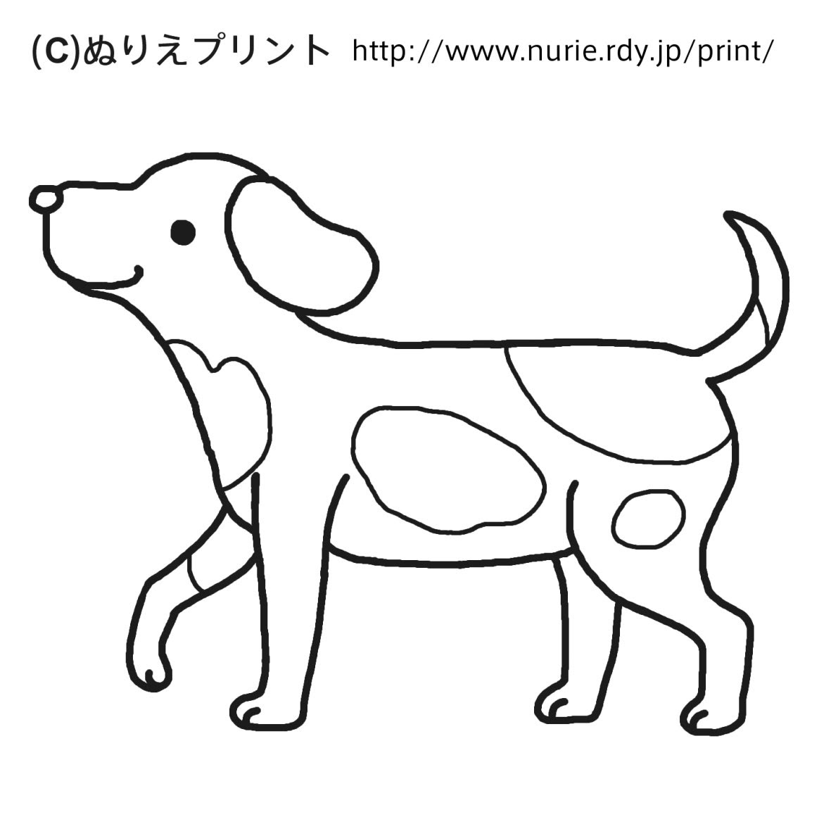 犬 塗り絵 犬 塗り絵 ~ 無料の印刷可能な資料