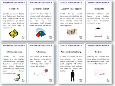 Deckblatt Lesetagebuch Vorlage Word / Interaktive Vorlage ...