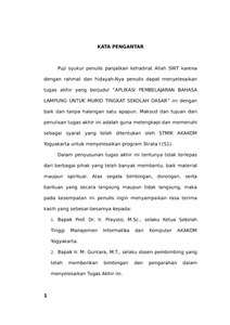 Paket modul sekolah lapang iklim tahap 2 propinsi lampung. Aplikasi Pembelajaran Bahasa Lampung Untuk Murid Tingkat Sekolah Dasar Akakom Repository