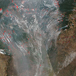 image of wildfires in Brazil