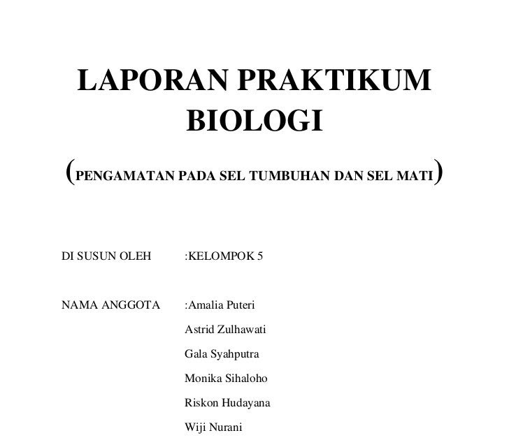 Contoh Laporan Zat Makanan - Fontoh