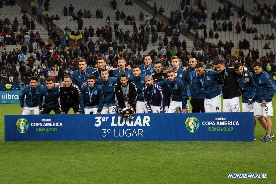 The 2019 copa américa was the 46th edition of the copa américa, the international men's association football championship organized by south america's football ruling body conmebol. 3rd Place Match Of Copa America 2019 Argentina Vs Chile Xinhua English News Cn