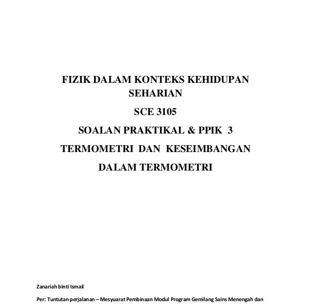 Soalan Daya Dan Gerakan Fizik Tingkatan 4 - Terengganu w