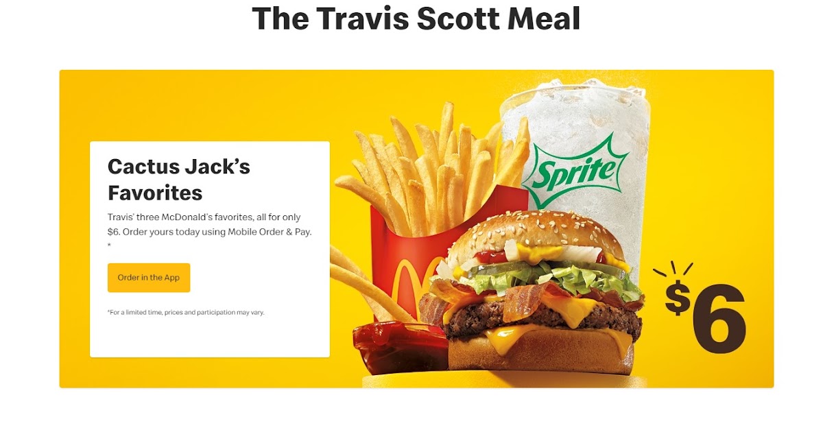 Mcdonalds Travis Scott Meal / Travis Scott Meal at ...