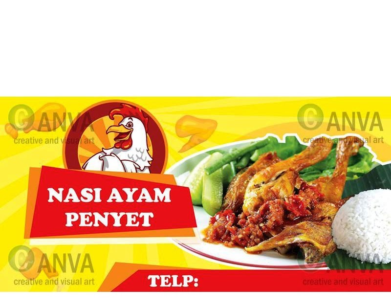 Contoh Spanduk Jual Ayam  Potong  desain  spanduk kreatif