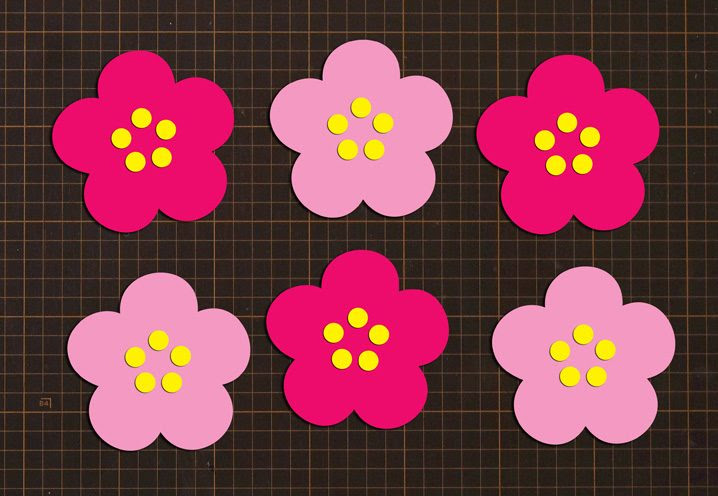 これまでで最高の花 型紙 画用紙 最高の花の画像