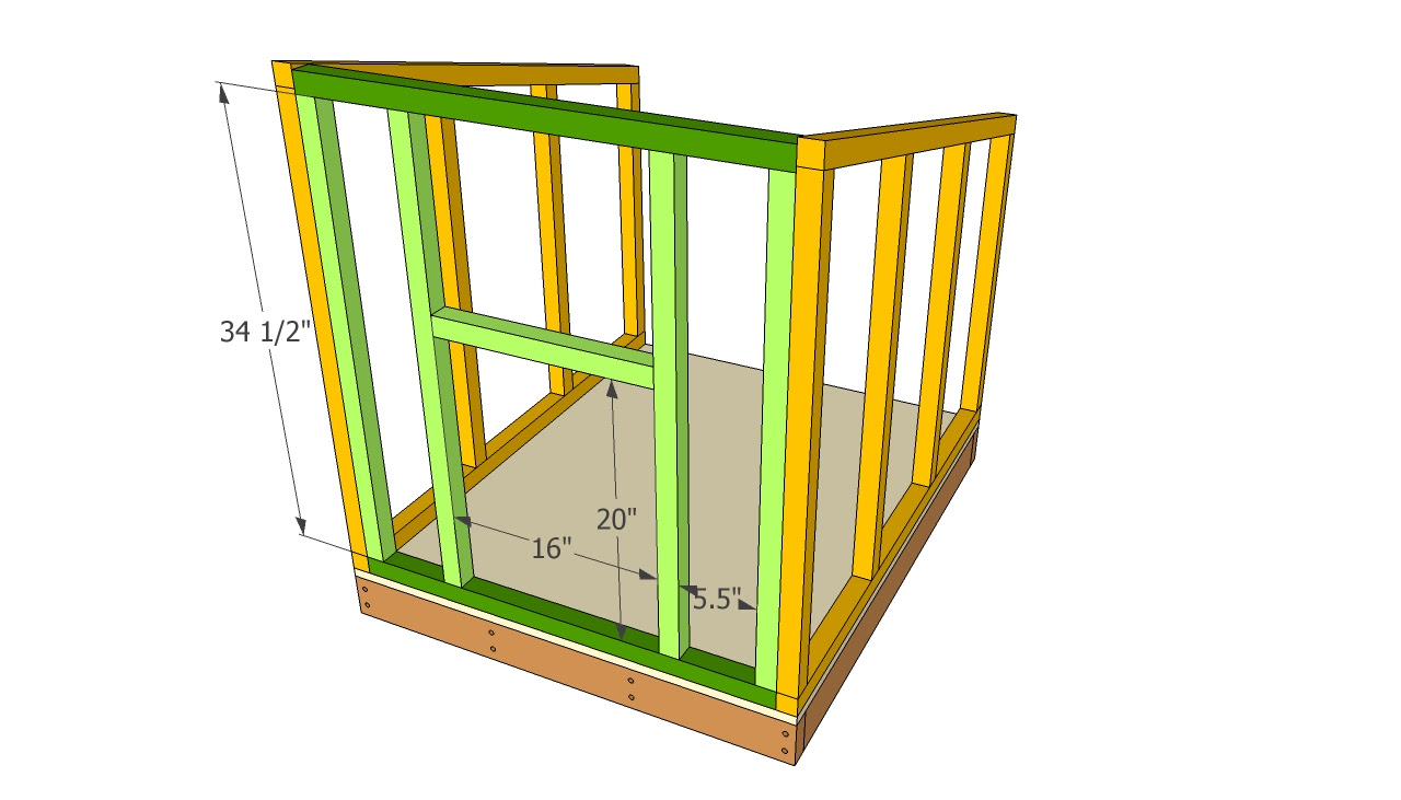 Dog Shed Kennel Plan ~ free wood shed design