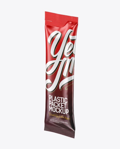 Download Plastic Stick Sachet Mockup - Halfside View Packaging Mockups