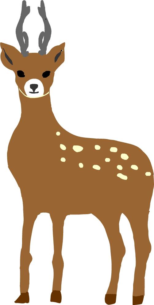 かわいいディズニー画像 トップ100 シカ 鹿 イラスト 簡単