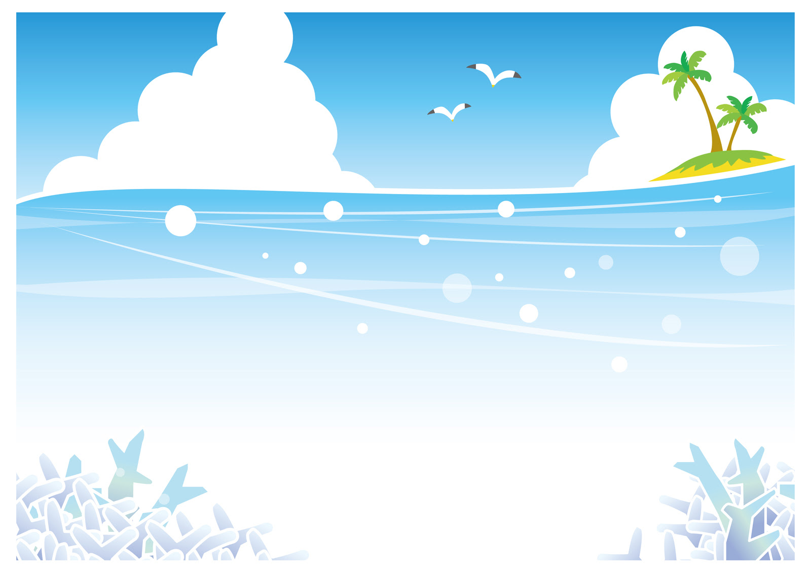 海 イラスト 簡単 海 イラスト 色鉛筆 簡単