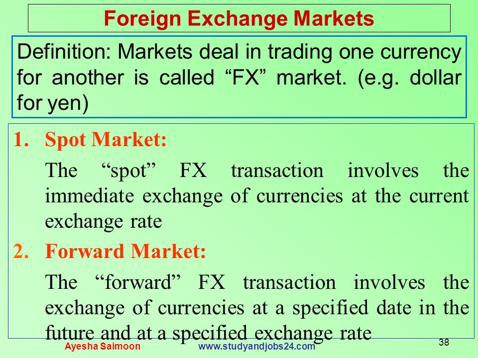 foreign exchange trading platform meaning