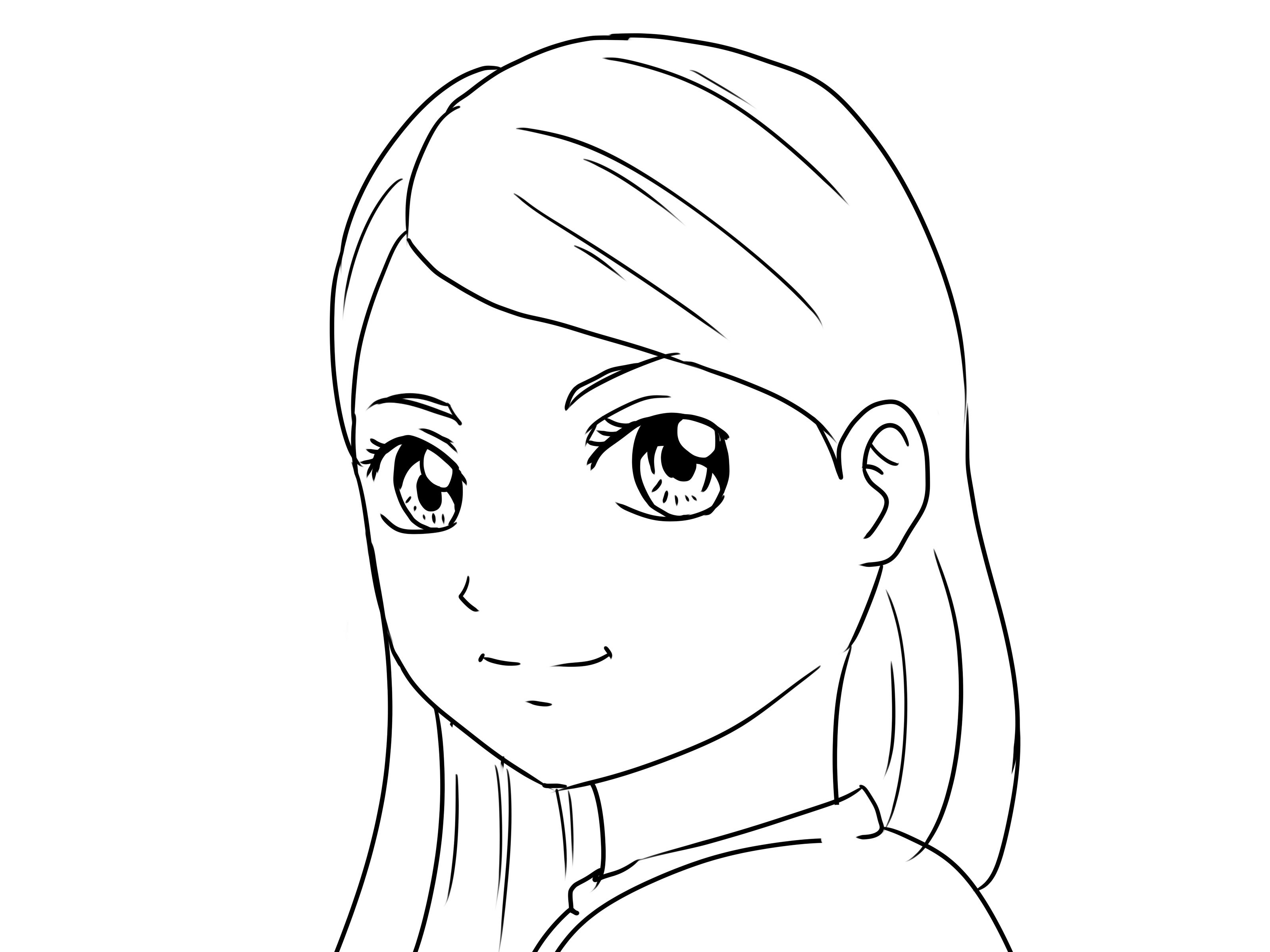 How To Draw A Girl Step By Step Very Easy For Kids Howto Techno