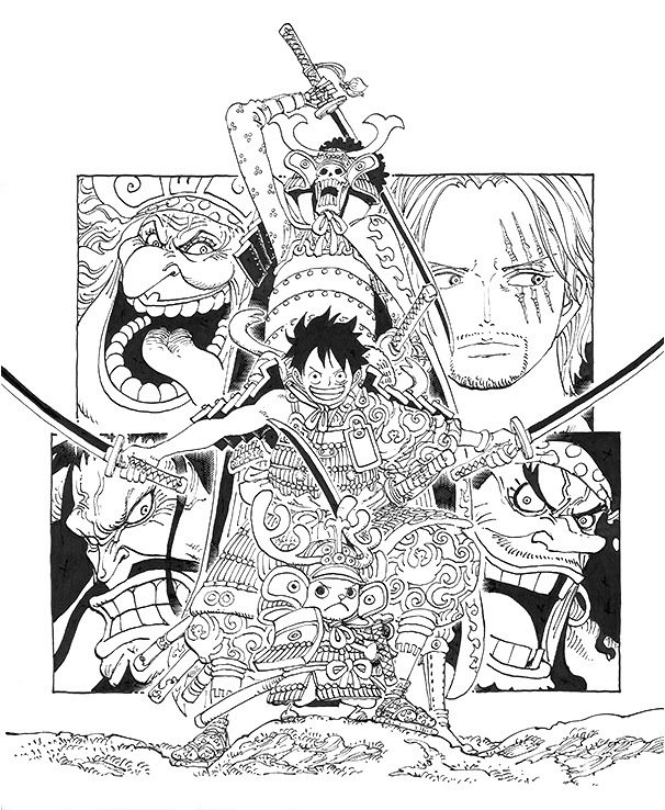 One piece 塗り絵 181596-One piece 塗り絵