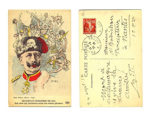 Make profit while watching your favourite soccer matches. Wwi France Vs Germany King Skull Postcard