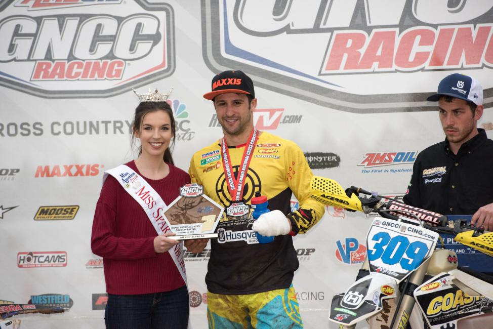 After becoming the 250 A Champion last season, Alex Teagarden earned the FMF XC3 125 Pro-Am class win at round one.