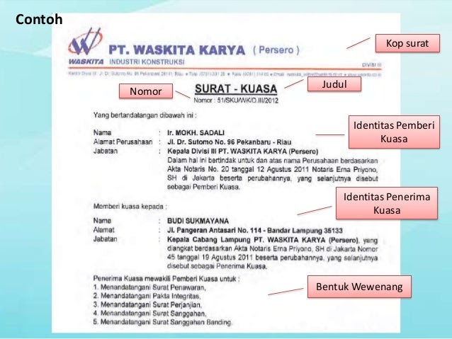  Contoh Surat Niaga  Dan Surat  Kuasa Contoh  Seputar Surat 