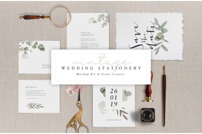 Download Wedding Stationery (Mockup Kit) PSD Mockup Template ...