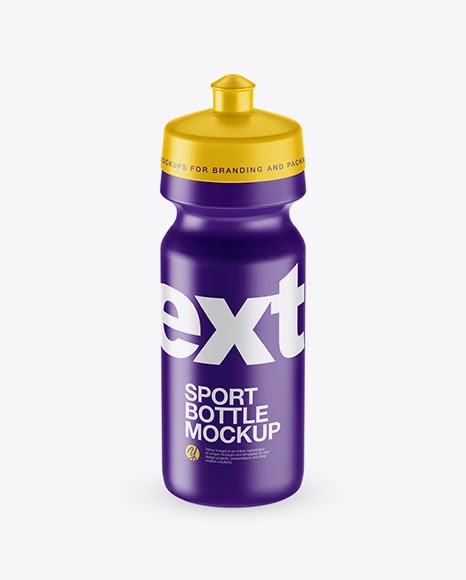 Download Free Matte Sport Bottle Mockup (High-Angle Shot) | Best ...