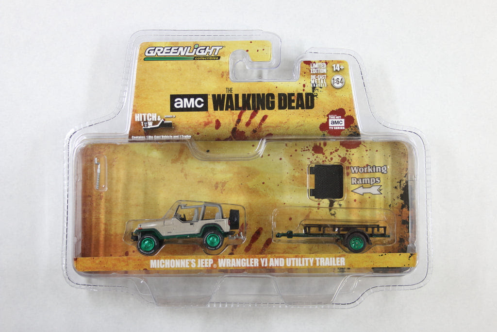 What kind of car does glenn drive in the walking dead? Green Machine The Walking Dead Michonne S Jeep Wrangler Yj And Uti Modelmatic
