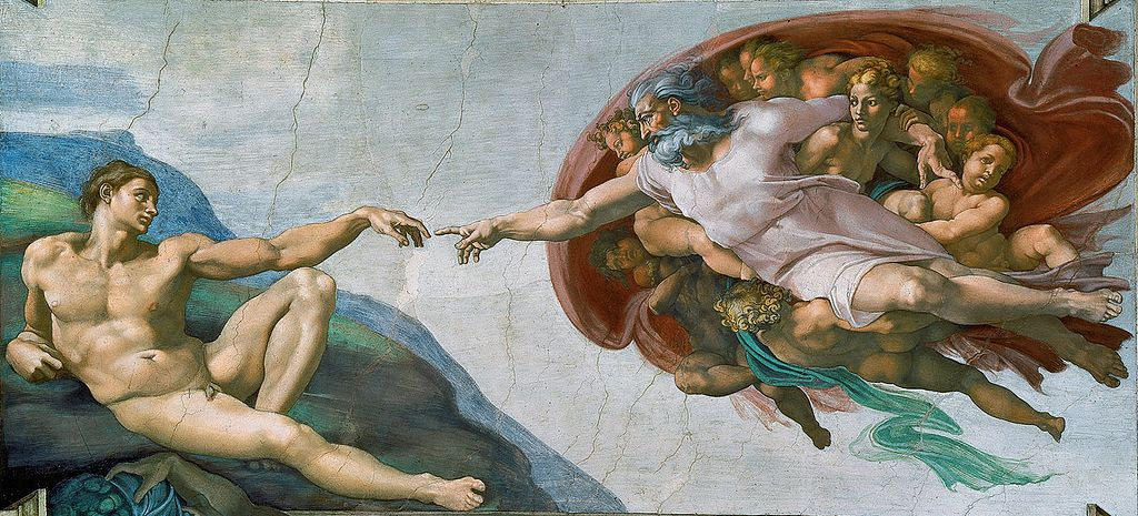 Most Famous Paintings: The Creation Of Adam, by Michelangelo