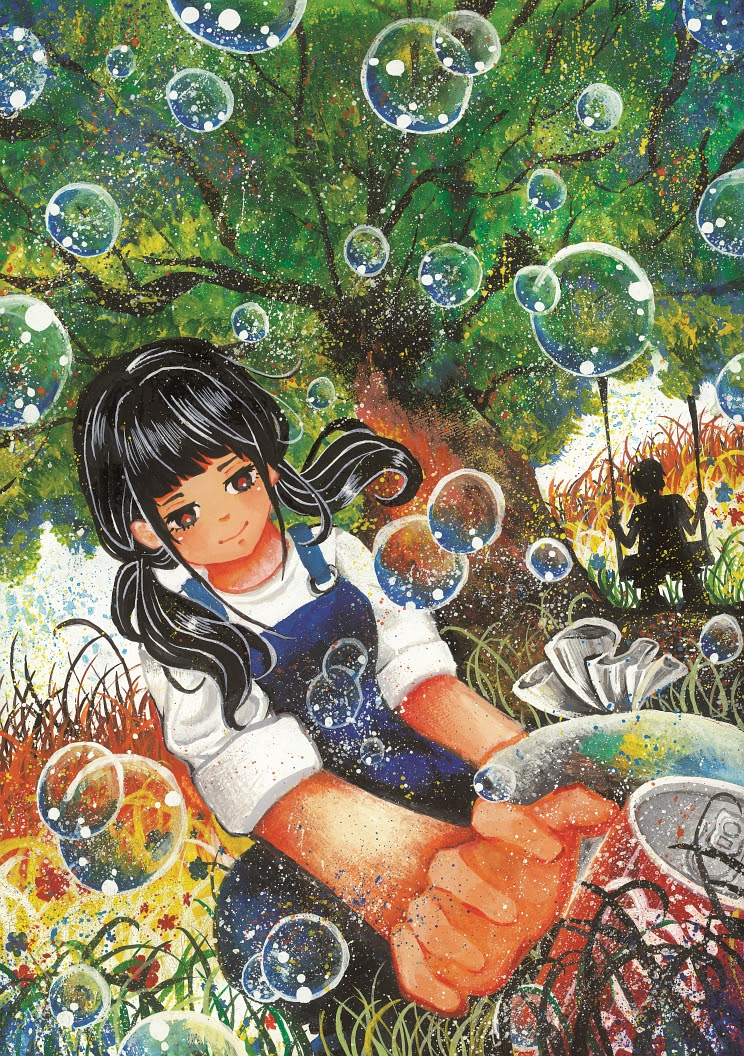 子供向けぬりえ ラブリー環境 絵画 コンクール 19