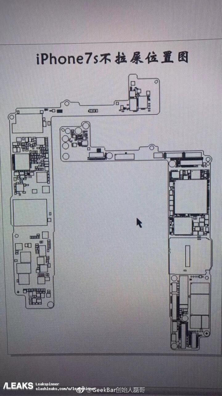 Iphone 6 full pcb cellphone diagram mother board layout iphone. Alleged Iphone 7s Pcb Leaks Out Updated Iphone 8 Slashleaks