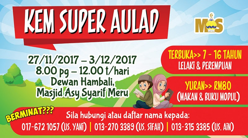 Pihak kementerian pendidikan malaysia (kpm) telah mengeluarkan takwim persekolahan dan cuti sekolah 2019 secara rasmi pada pertengahan oktober yang lalu melalui. Cuti Sekolah Masjid Asy Syarif Meru