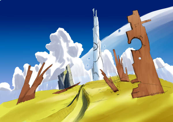 ユニークアニメ 背景 塗り方 日本のイラスト