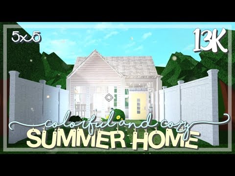 5x5 Colorful And Cozy Summer Home Tour 13k Bloxburg Build Snowypanda - roblox bloxburg house ideas 13k