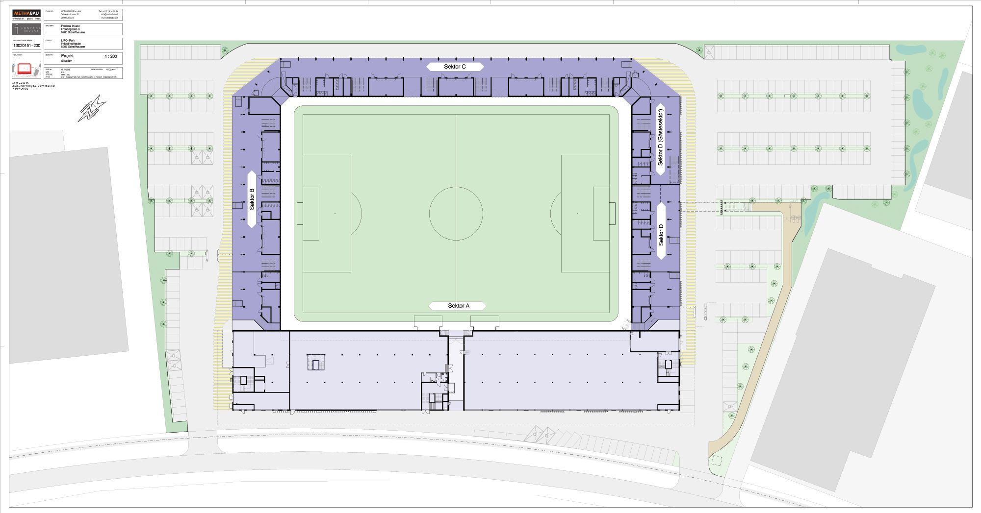 Puskas arena in budapest, hungary will host the 2022 europa league final. Design Fcs Park Schaffhausen Stadiumdb Com