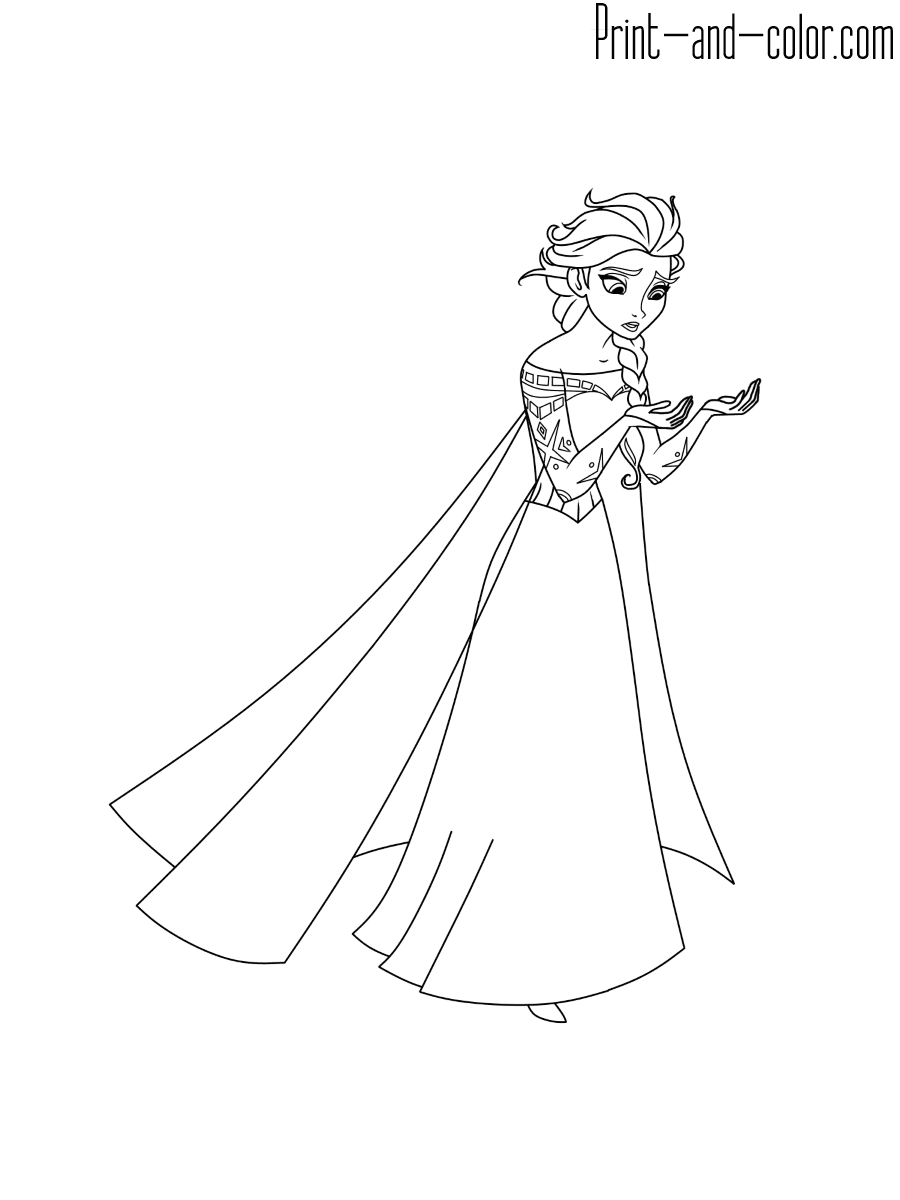 This series are liked by kids. Frozen Coloring Pages Print And Color Com