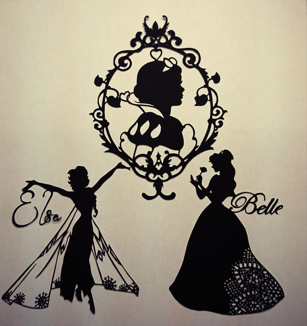 ベストディズニープリンセス 切り絵 図案 ただのディズニー画像