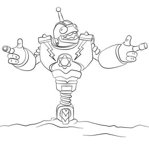 Well, on this page, you will know and are allowed to select your favorite characters. Skylanders Giants Bouncer Coloring Page Free Printable Coloring Pages