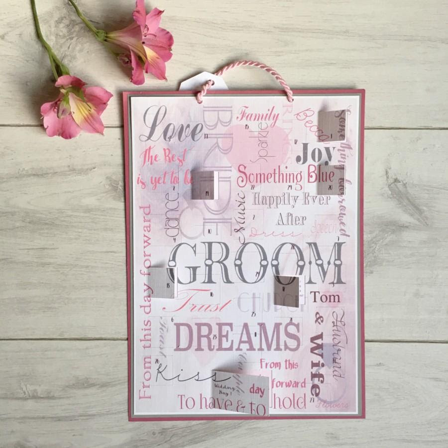 How to make a wedding advent calendar! Wedding Advent Calendar Wedding Countdown Personalized Wedding Gift Bride Countdown Brides Wedding Gift Gift From Bridesmaid Wedding Card 2652226 Weddbook