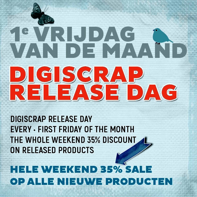 Digiscrap Digitaal scrappen - Release Dag