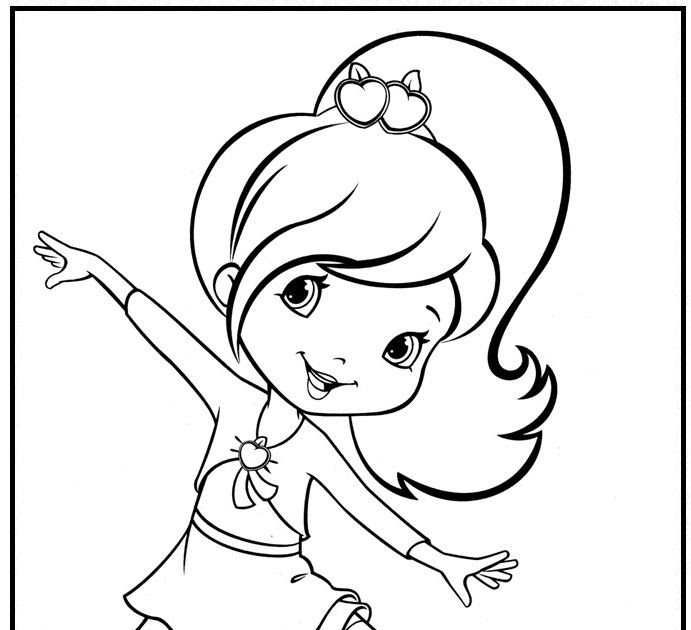 Gambar Mewarnai Strawberry Shortcake - 54 Gambar Mewarnai ...