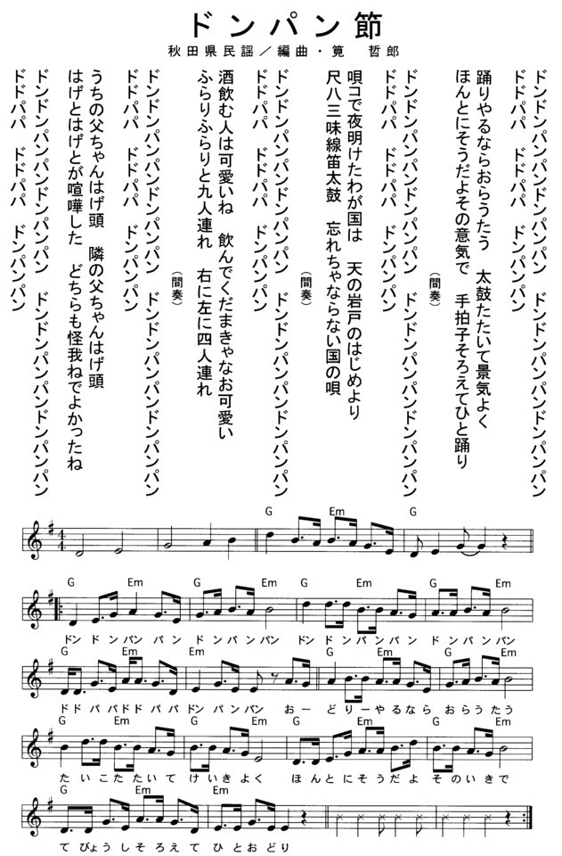 ソーラン節 曲 時間