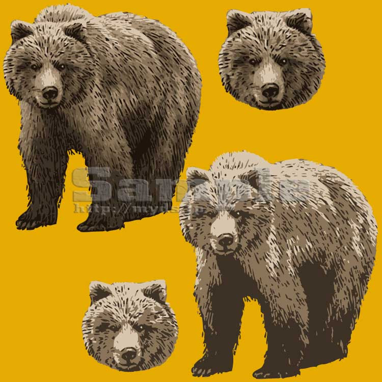 画像をダウンロード かっこいい 熊 イラスト リアル フリー