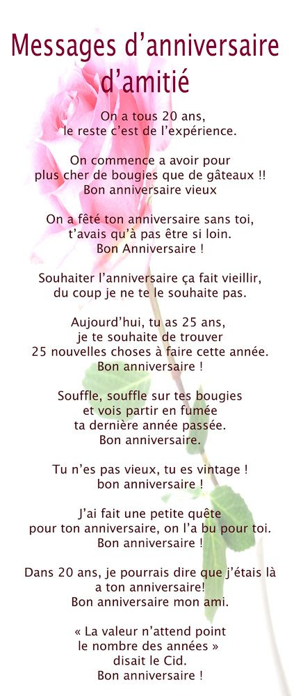 Texte Anniversaire Loin De Toi Julieann