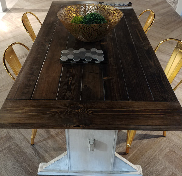 Check spelling or type a new query. Choice Designs Two Tone Farmhouse Table