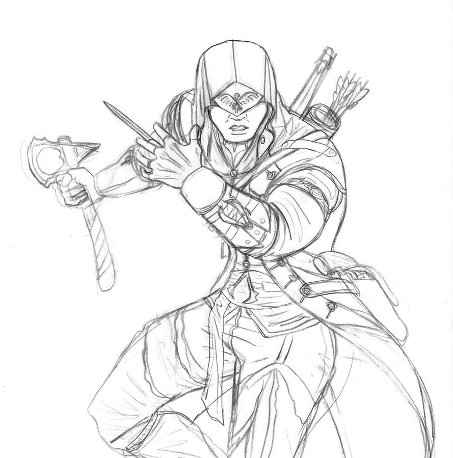 Assassins Creed Coloring Pages - Coloring Pages Kids 28