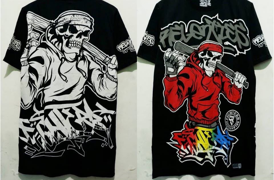  Desain  Baju  Metal Depan  Belakang  Klopdesain