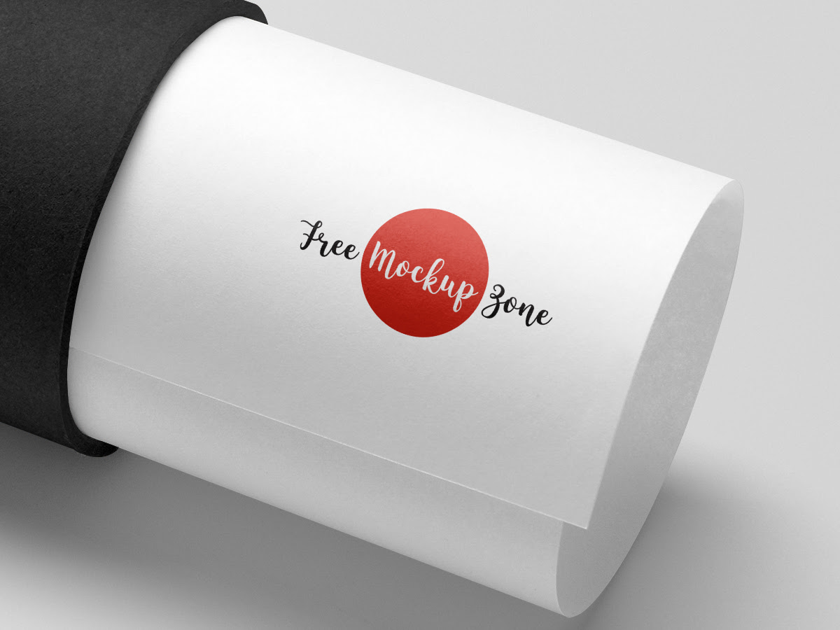 Download Free Paper Tube Logo Mockup Psd 2019 Free Mockup Zonefree Mockup Zone