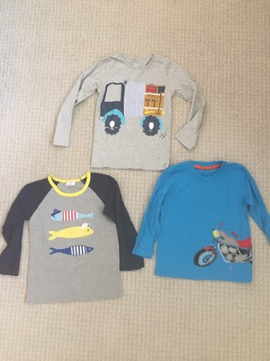 Cheap Boys Long Sleeve Appliqu Shirts Lot Of 3 Size 6T 5T 4T Fish Motorcycle Truck Online