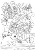 Free printable easter coloring pages. Vintage Easter Coloring Book Free Coloring Pages