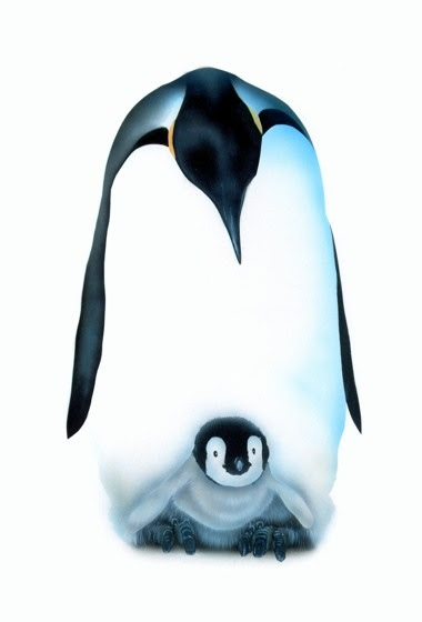 最高の動物画像 驚くばかりペンギン 親子 イラスト