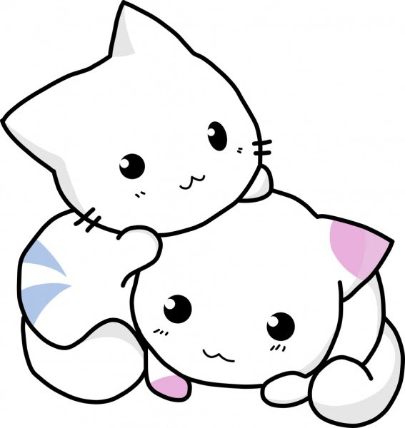 美しい花の画像 最高かわいい 猫 イラスト 簡単